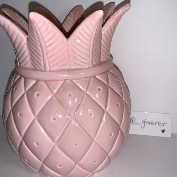Pineapple Orchid Pink Pineapple Ceramic Slatkin BBW Candle RARE 2009 - Picture 4 of 13